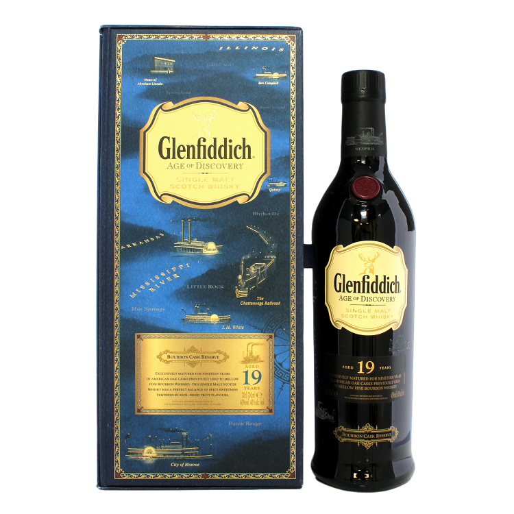 Glenfiddich Age of Discovery Bourbon Cask #19 Year Old, Bourbon Cask, 40%